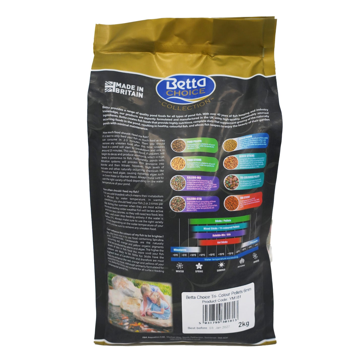 Betta Choice Tri Colour Pond Pellet
