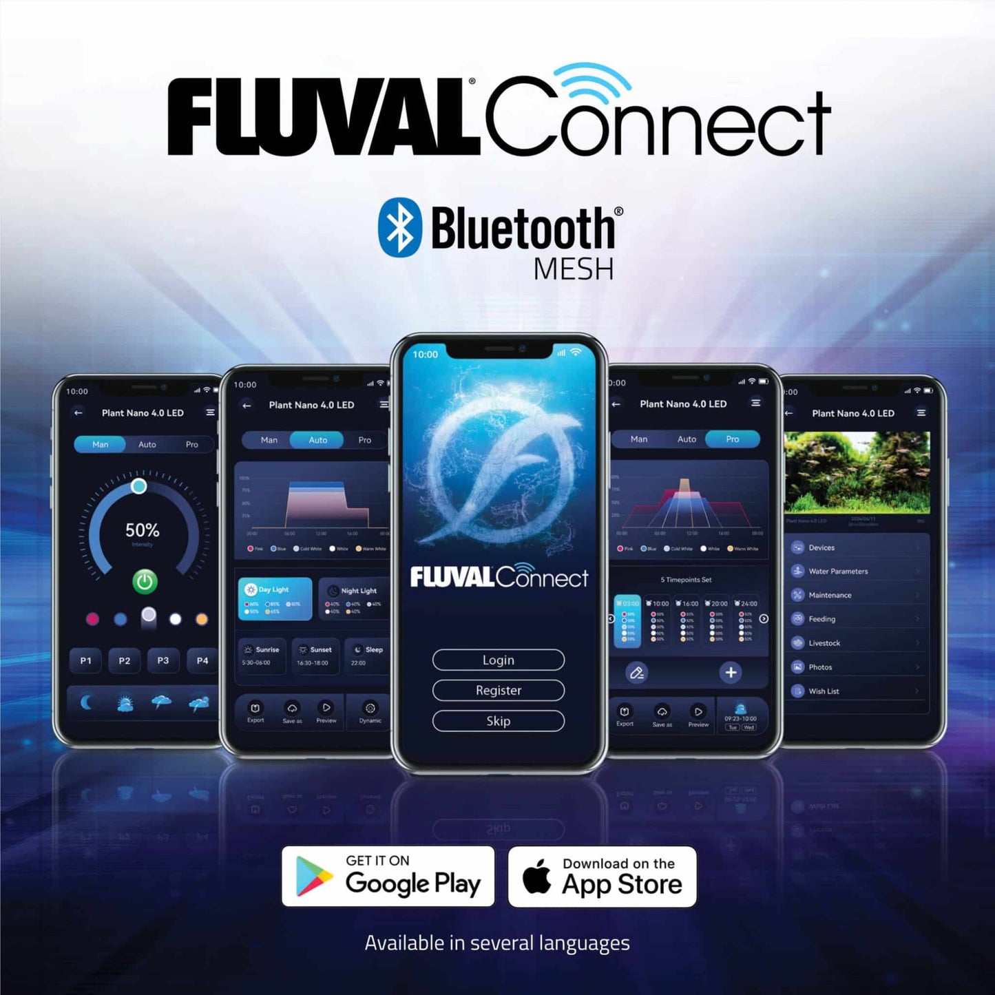 Fluval Plant 4.0 Nano LED Bluetooth Mesh 25w