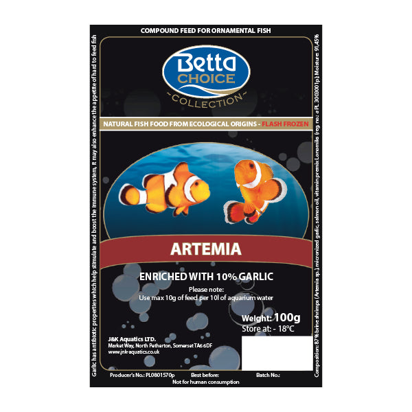 Betta Choice Artemia with Garlic Blister Pack