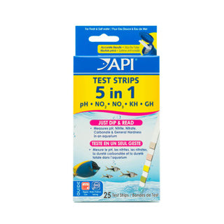 API 5 in 1 Aquarium test strips