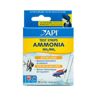 API Ammonia Aquarium Test Strips - 25 pcs